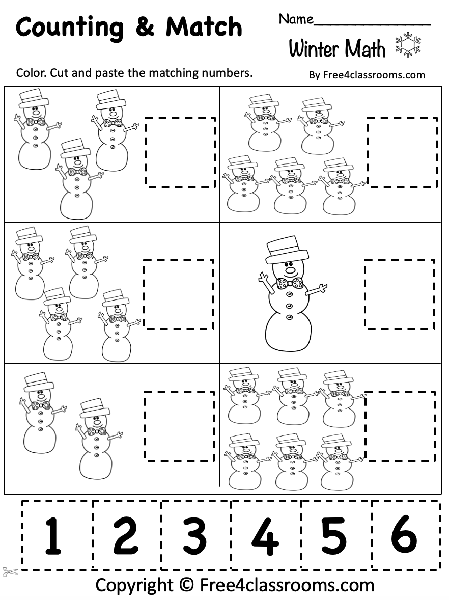 Free Printable January Worksheets
