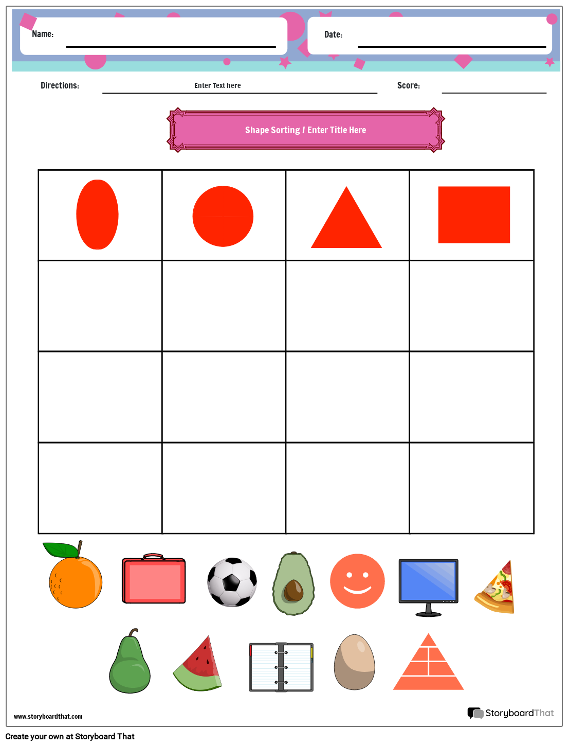 Free Shape Sorting Worksheets Customize And Print Free Shape Sorting Worksheets Customize And Print