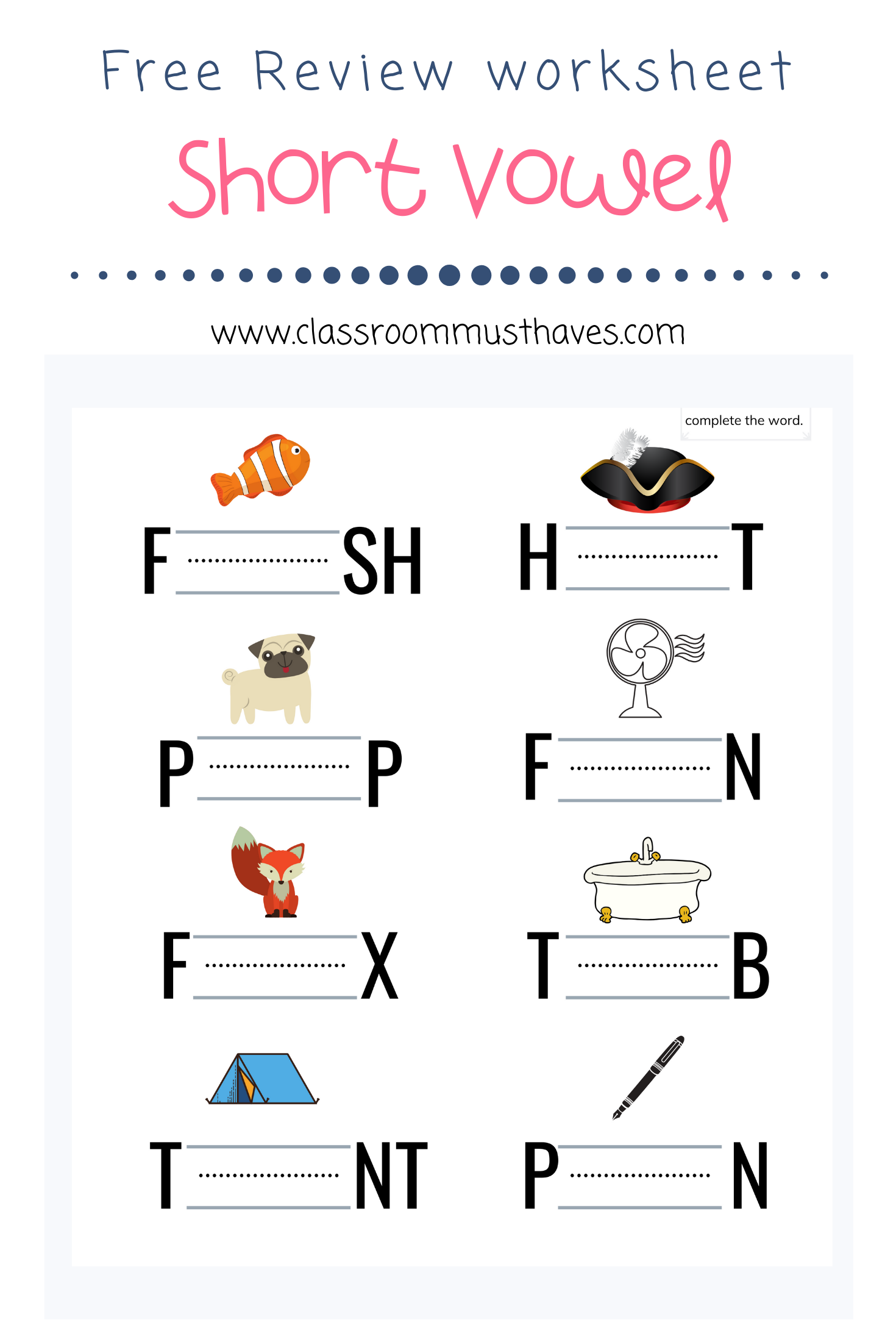 Free Short Vowel Worksheets For Kindergarten Classroom Must Haves Worksheets Library Free Short Vowel Worksheets For Kindergarten Classroom Must Haves Worksheets Library