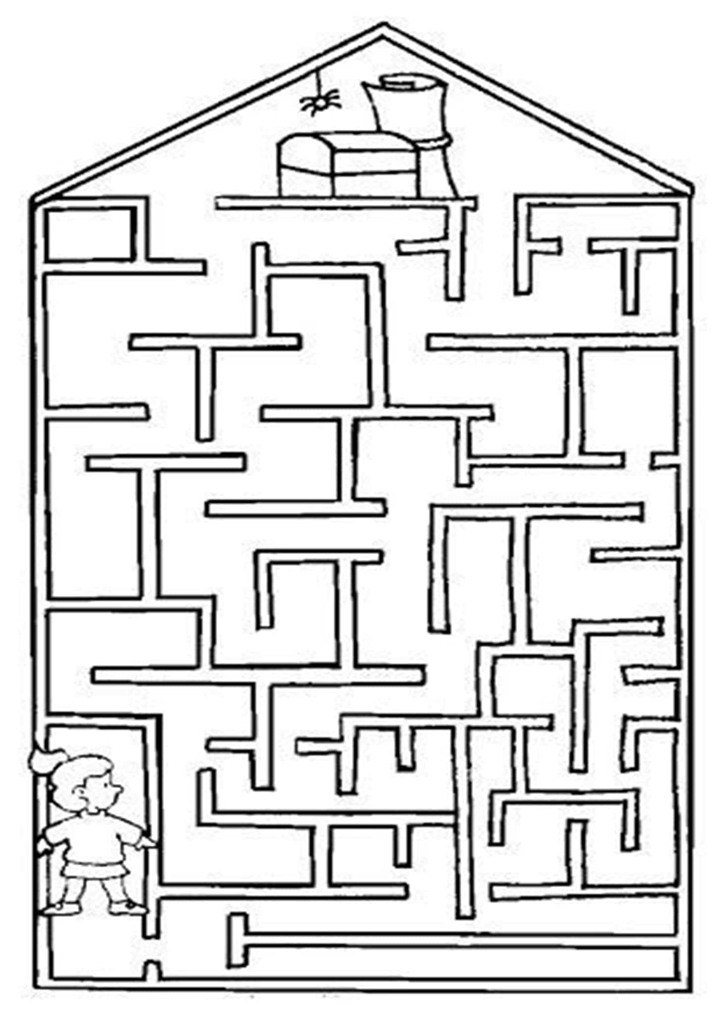 Free Printable Easy Mazes Worksheets