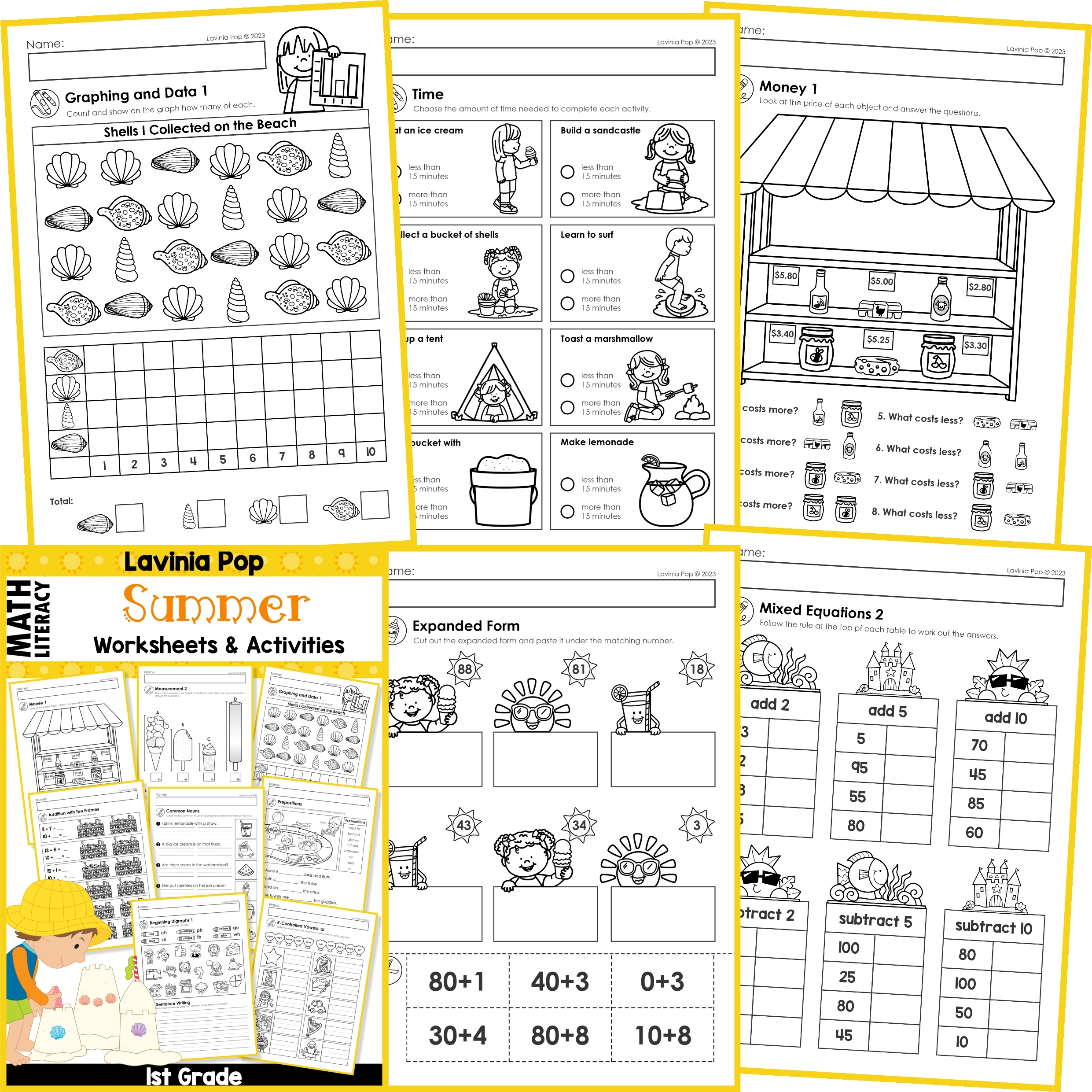 Summer Free Printable Worksheets
