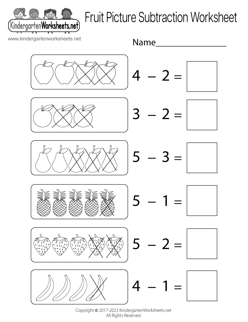 Fruit Picture Subtraction Worksheet Free Printable Digital U0026 PDF Fruit Picture Subtraction Worksheet Free Printable Digital U0026 PDF