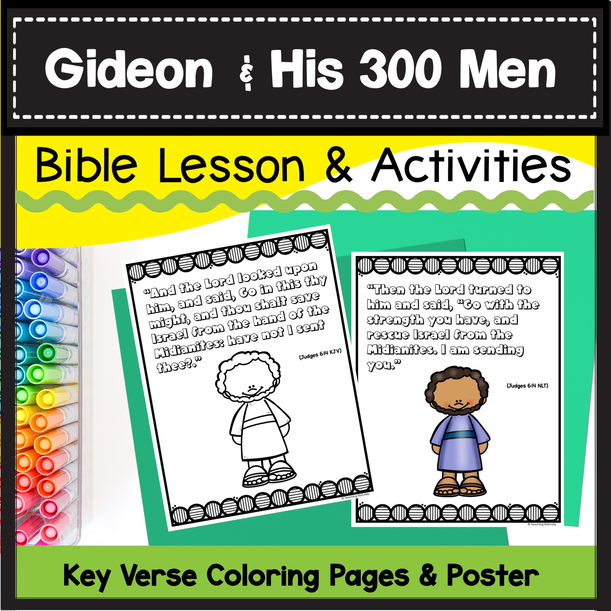 Gideon And His 300 Men Bible Story Lesson And Activities Made By Gideon And His 300 Men Bible Story Lesson And Activities Made By