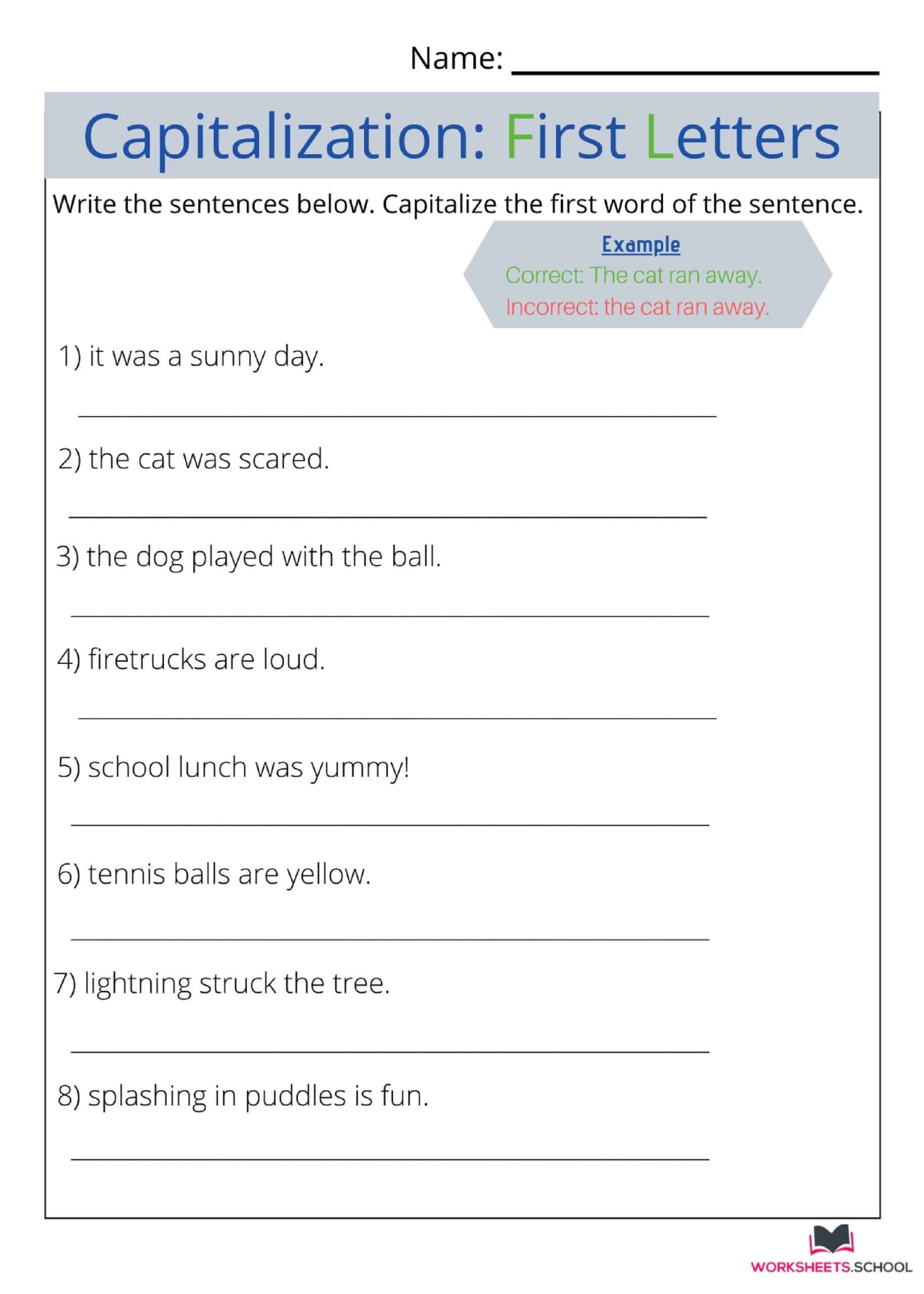 Grade 2 Capitalization Worksheets Free Printables English Worksheets Library Grade 2 Capitalization Worksheets Free Printables English Worksheets Library