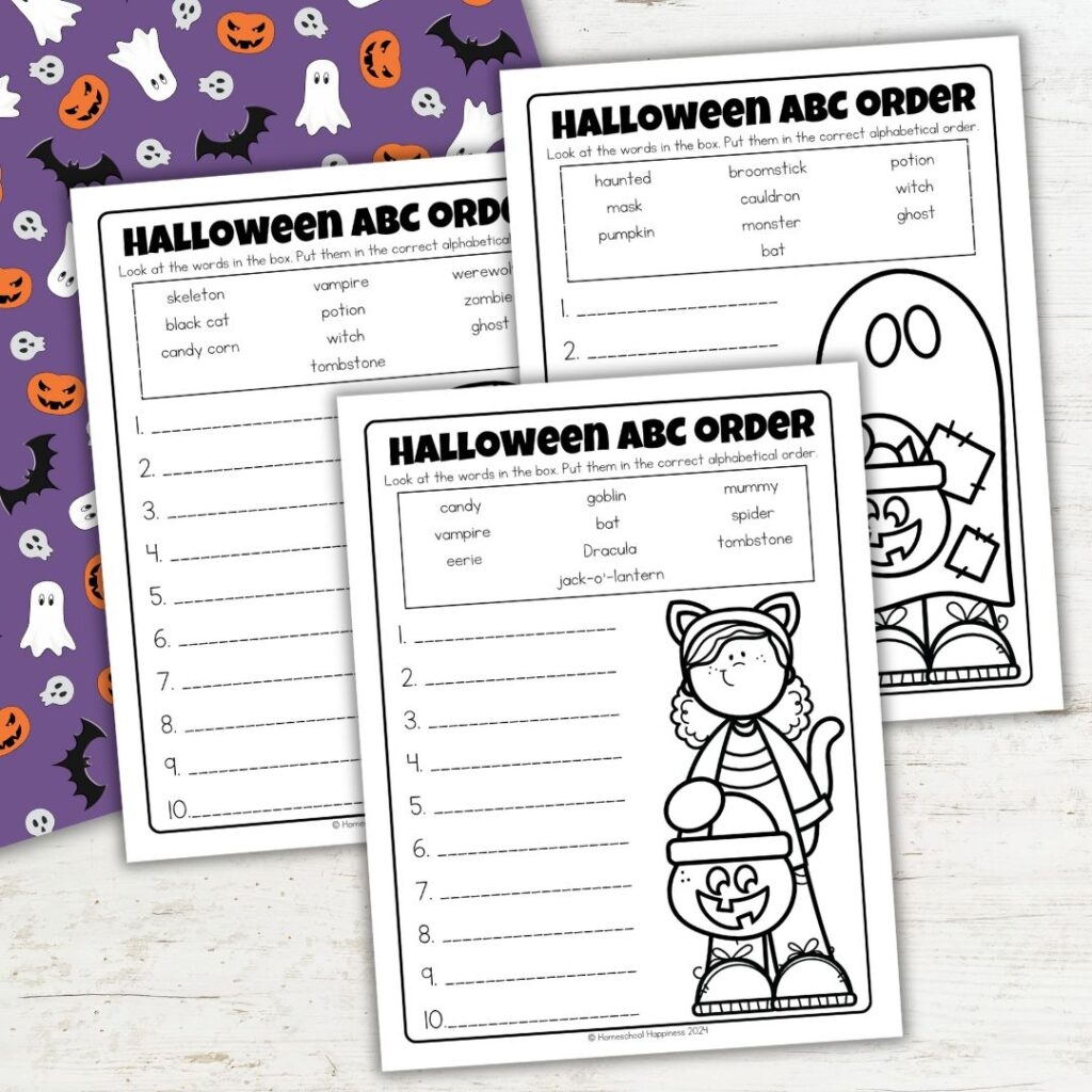 Free Printable Worksheets Alphabetizing Words