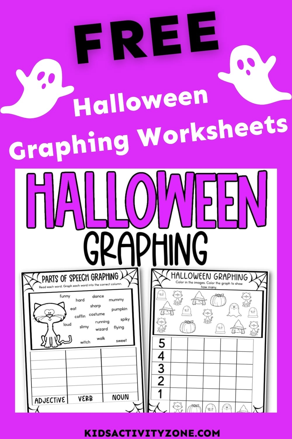 Halloween Graphing Worksheets Kids Activity Zone
