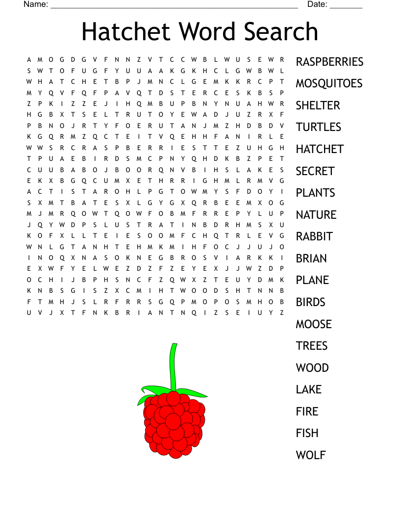 Free Printable Worksheets On Hatchet Free Printable Worksheets On Hatchet