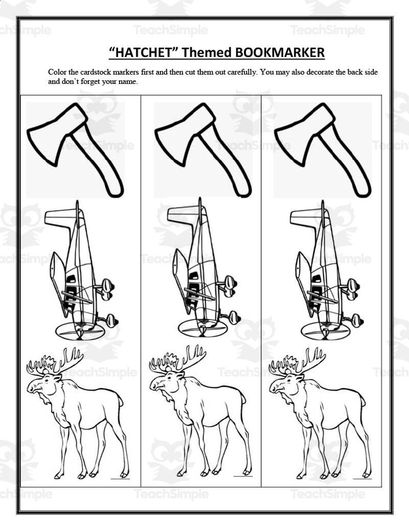 Hatchet Novel Study Unit By Teach Simple Hatchet Novel Study Unit By Teach Simple