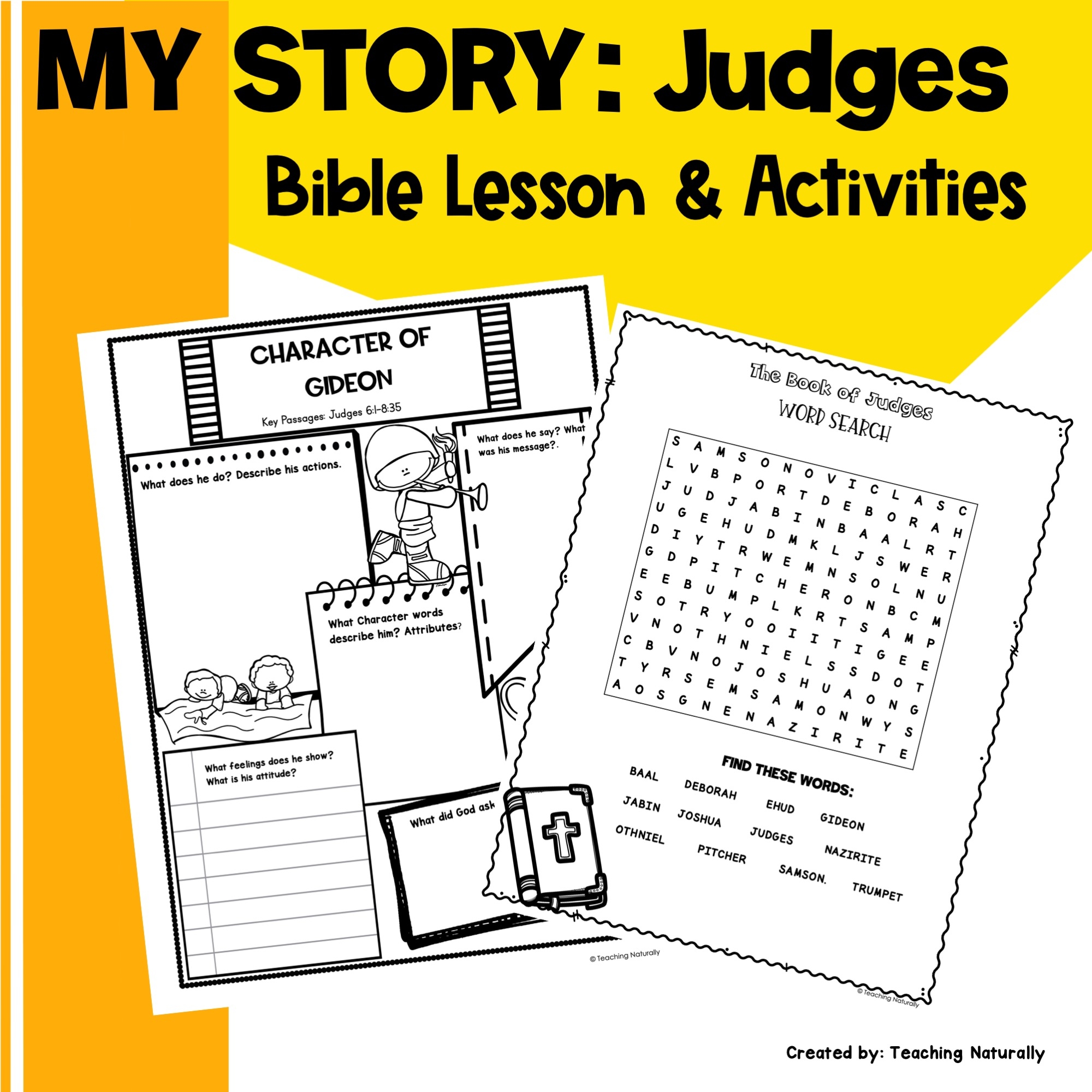 Judges Bible Lessons Deborah Gideon And Samson Made By Teachers Judges Bible Lessons Deborah Gideon And Samson Made By Teachers