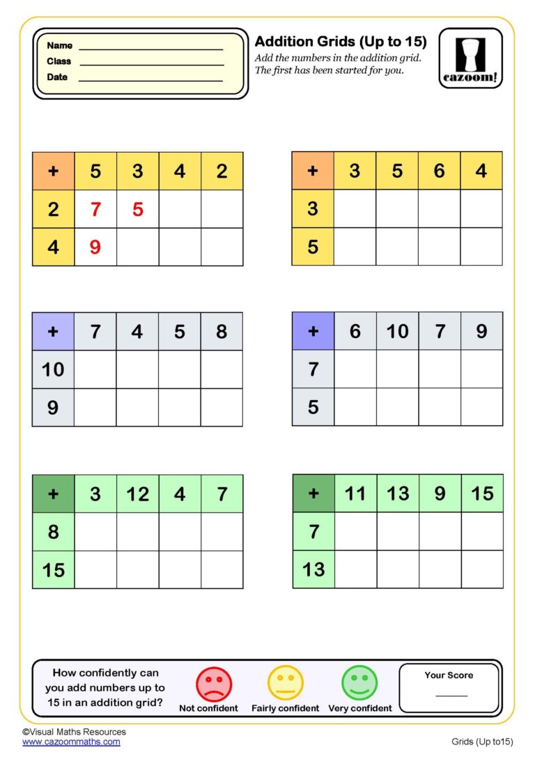 KS1 Maths Worksheets Printable Maths KS1 Worksheets Cazoom Maths