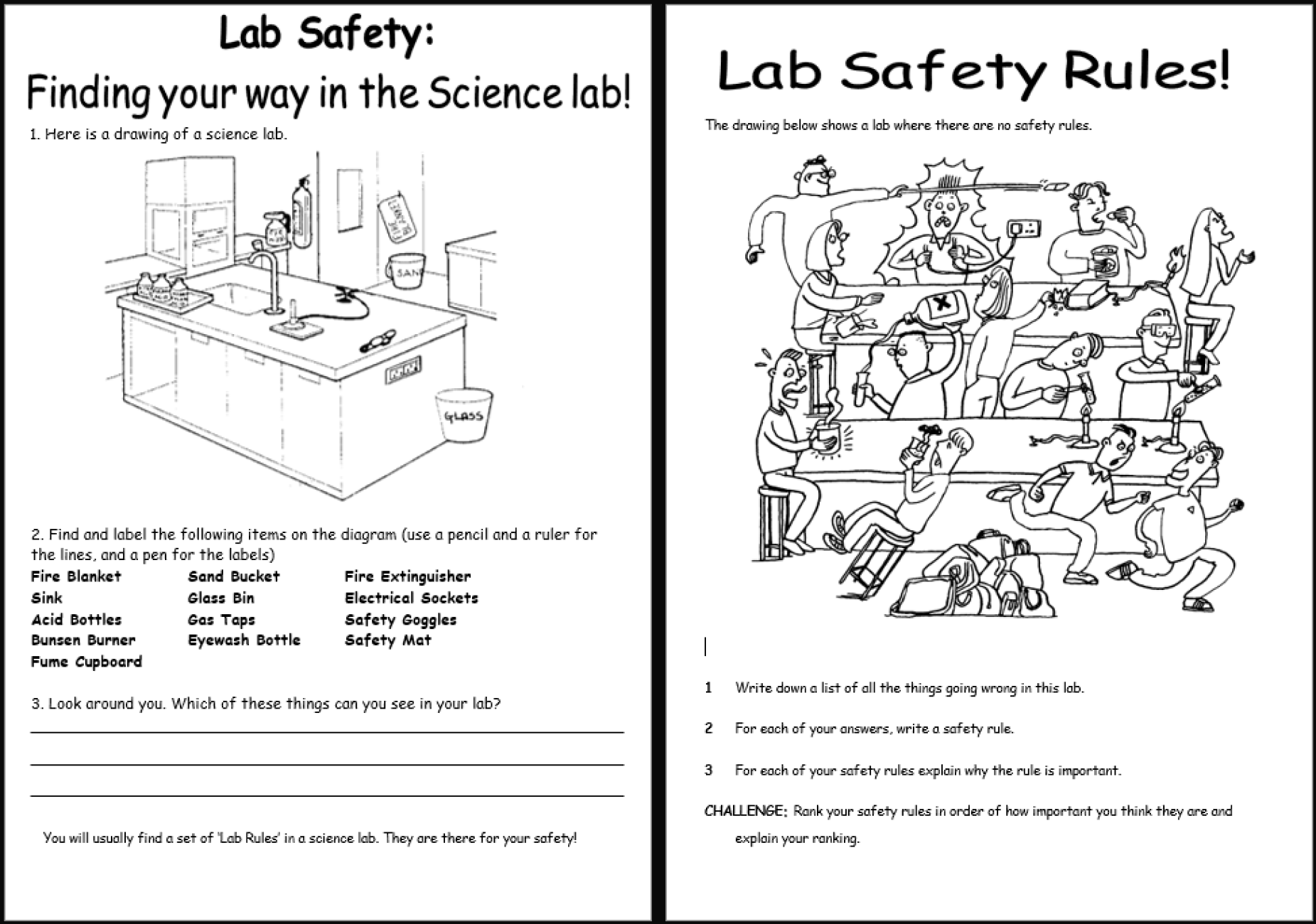Lab Safety And Hazard Symbols KS3 Science Teaching Resources Worksheets Library Lab Safety And Hazard Symbols KS3 Science Teaching Resources Worksheets Library