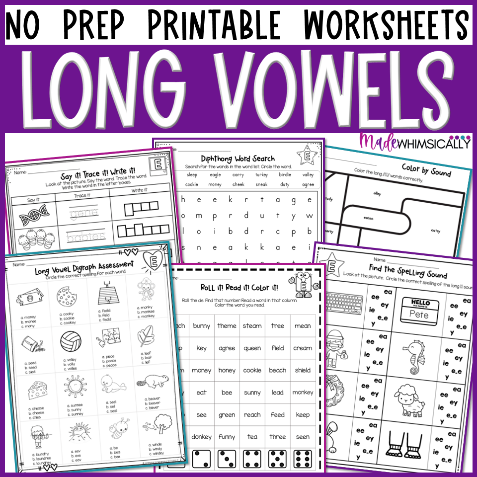 Vowel Team Worksheets Free Printable Vowel Team Worksheets Free Printable