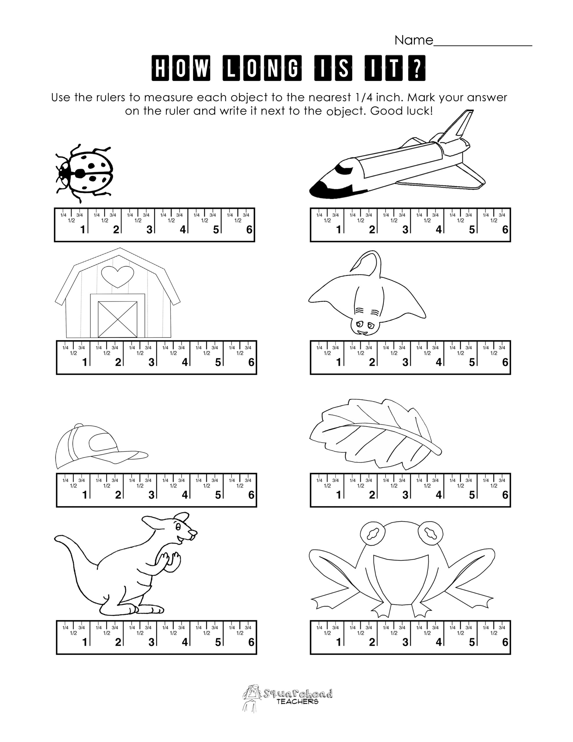 Measurement Practice 3 Squarehead Teachers Worksheets Library