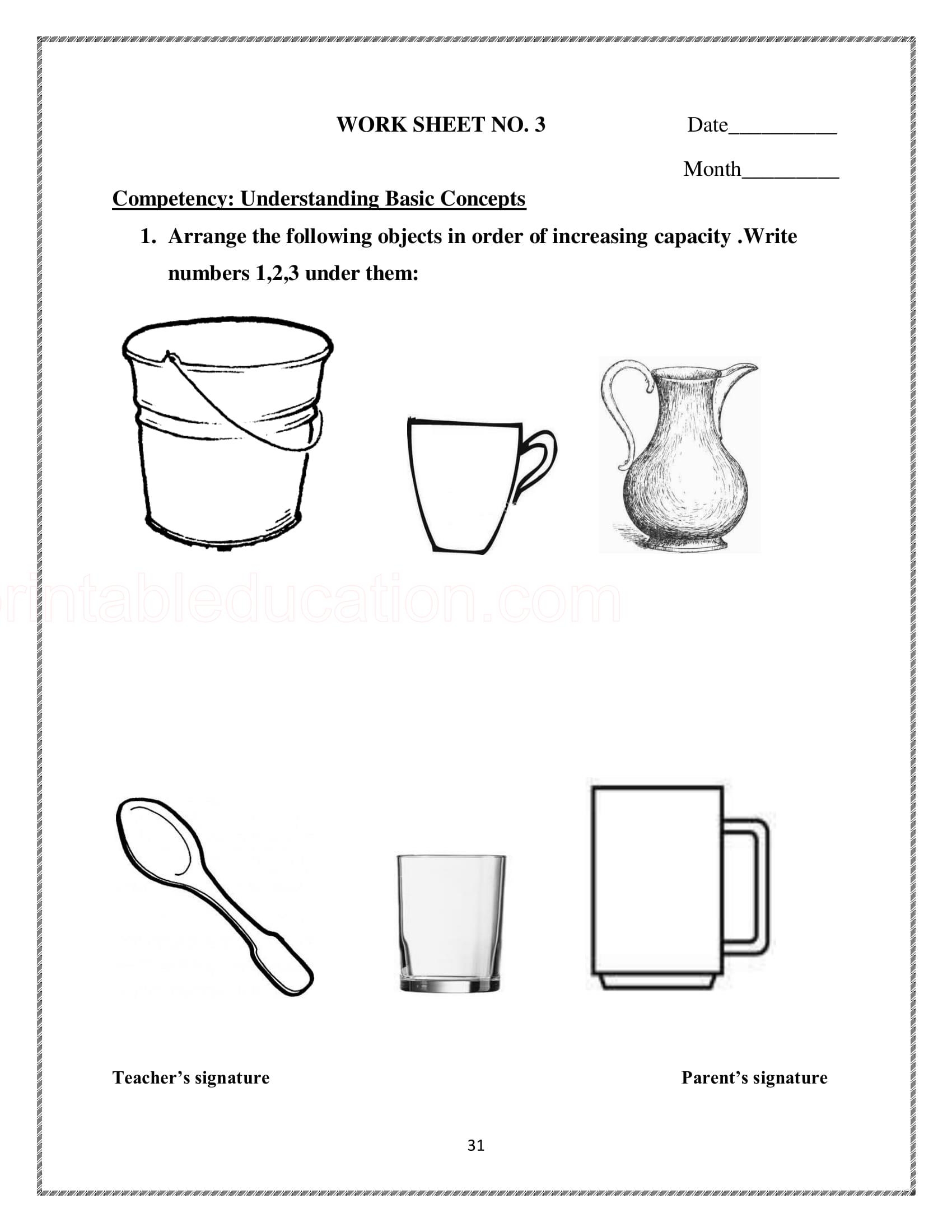 Measurement Worksheet U0026 Games For Kids PrintablEducation