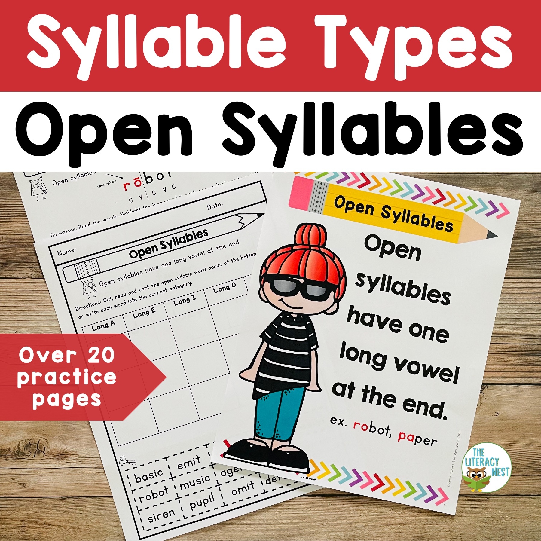 Free Printable Open Syllable Worksheets