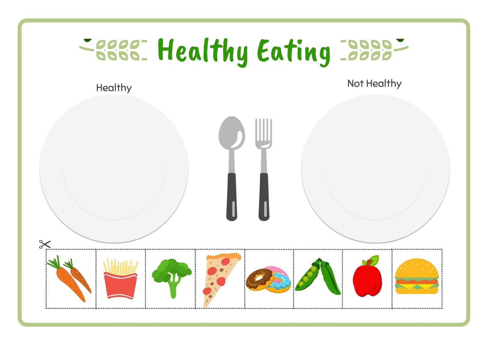 Page 3 Free To Customize And Print Food Worksheet Templates Canva