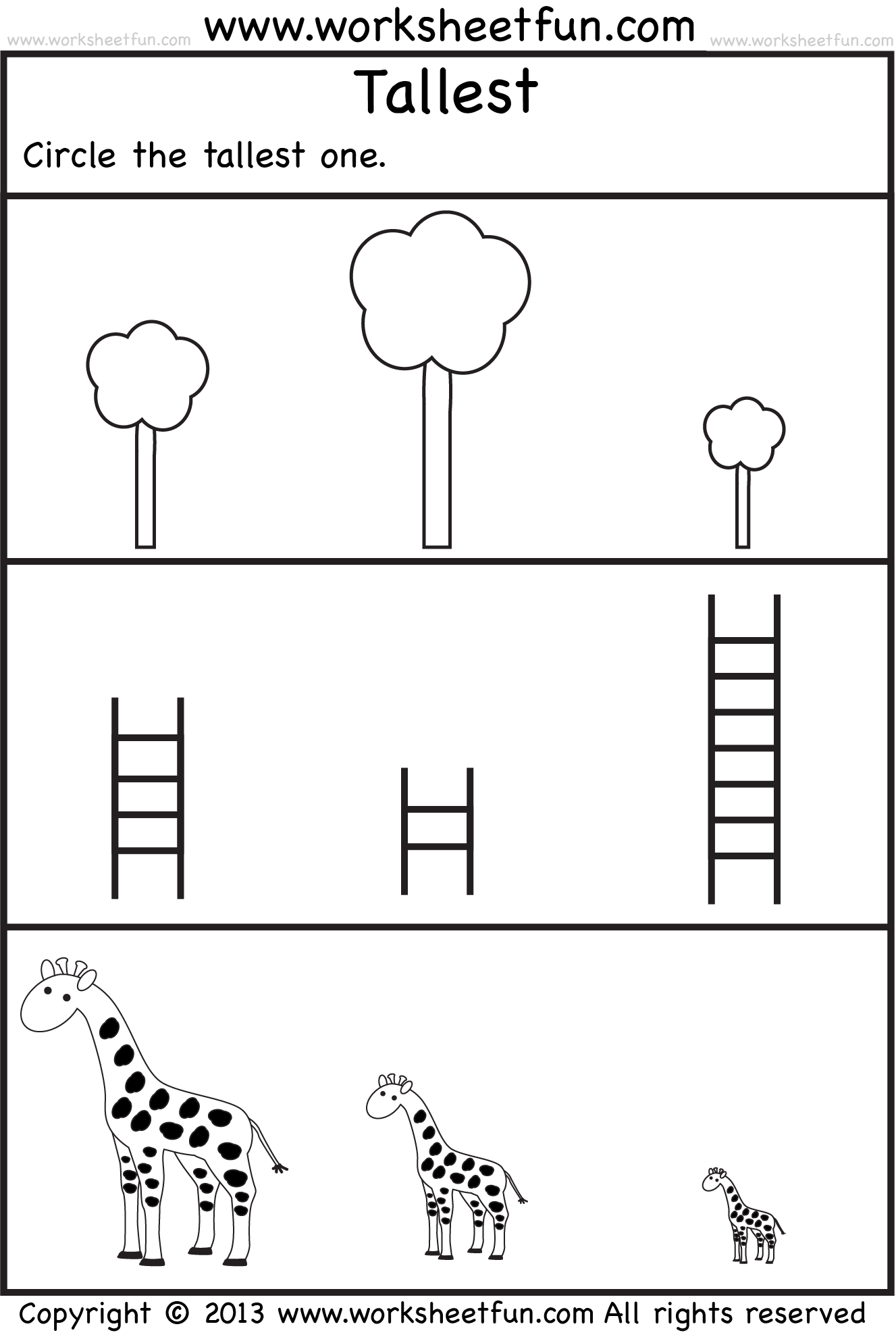 Free Printable Worksheets For Preschoo