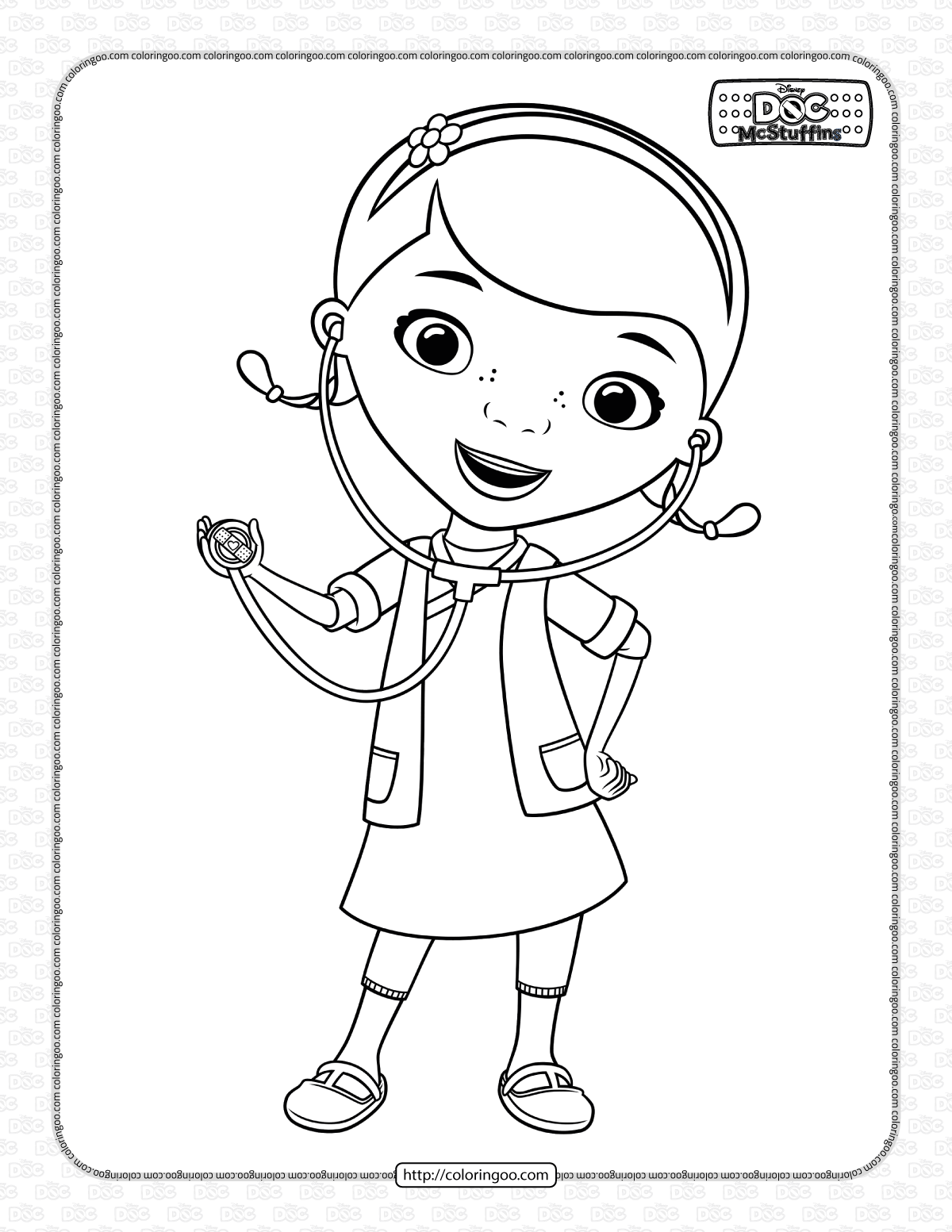 Printable Doc McStuffins Coloring Sheet Printable Doc McStuffins Coloring Sheet