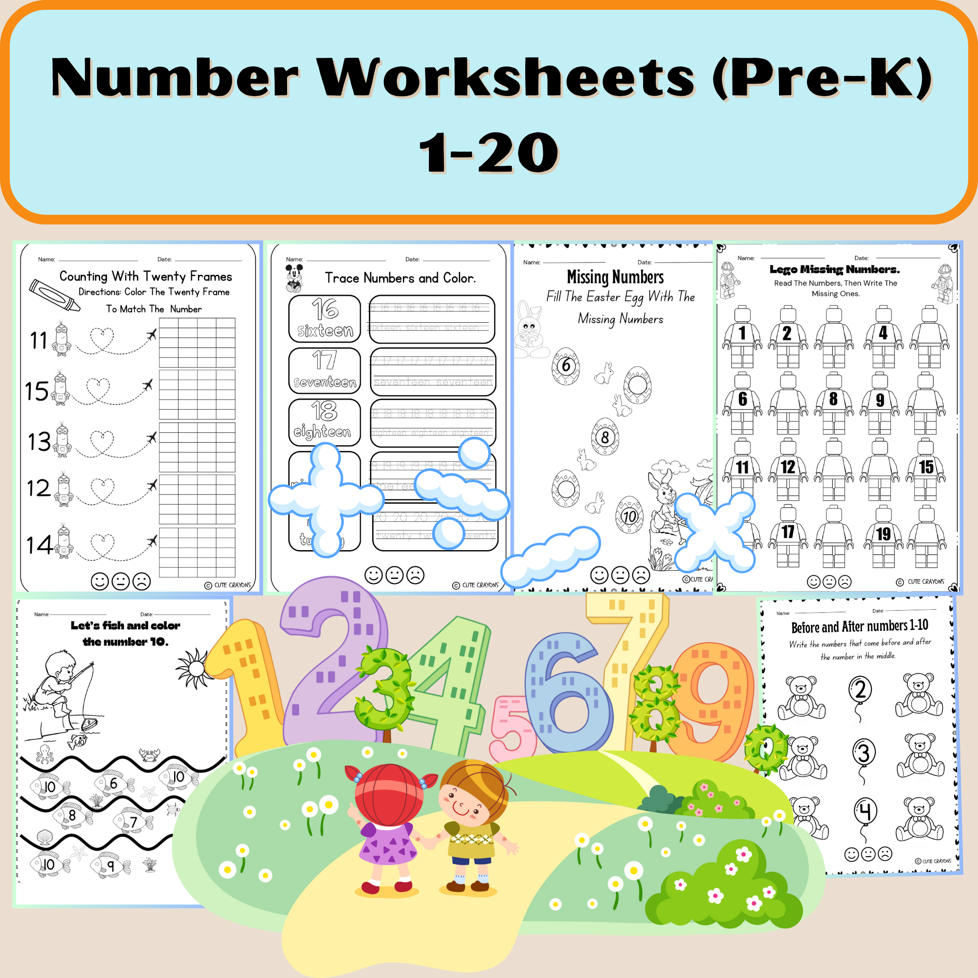 Free Pre K Printable Math Worksheets