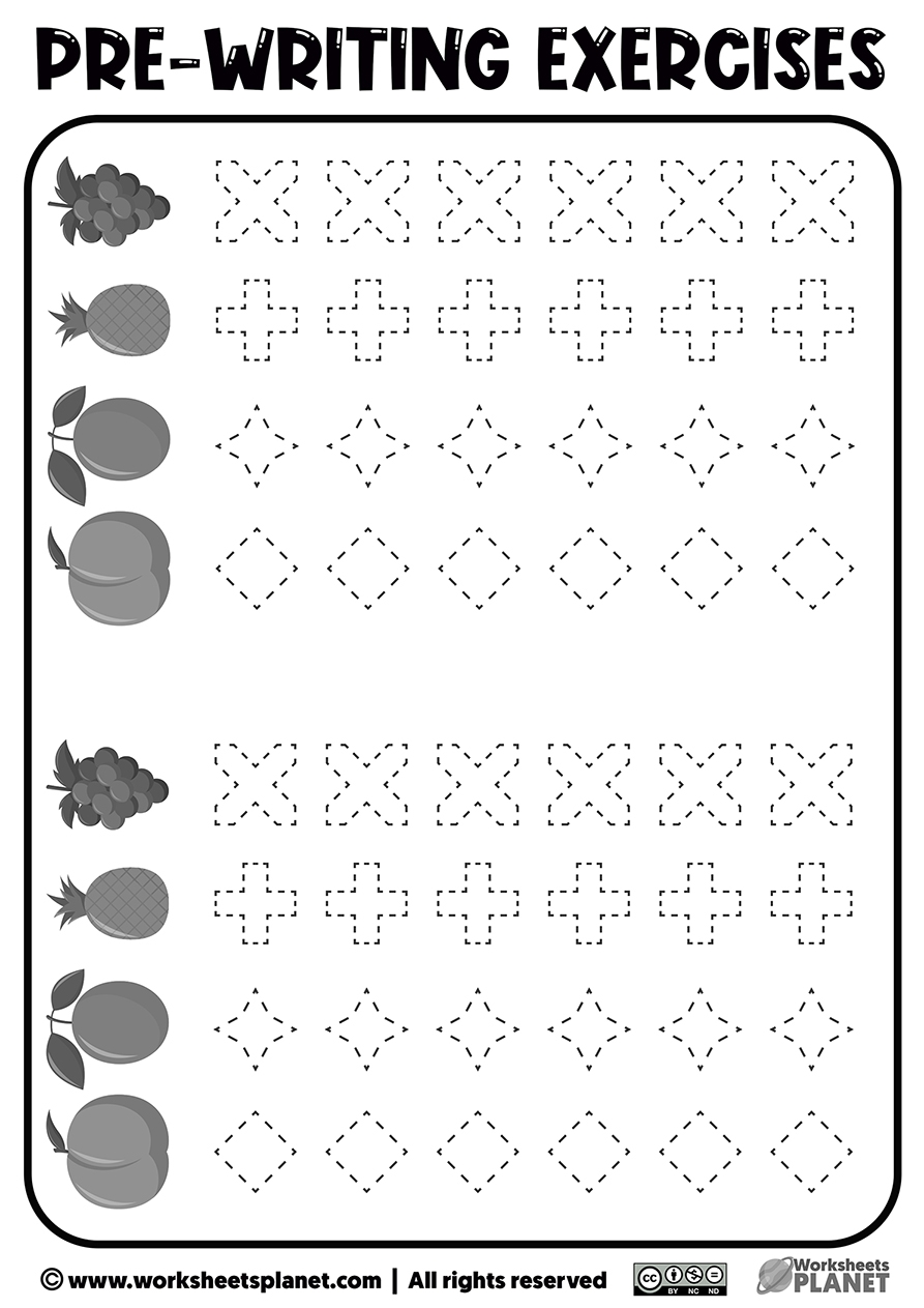 Printable Prewriting Activities For Preschoolers