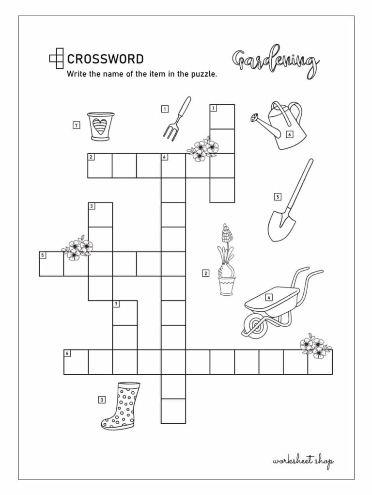 Puzzles Worksheet Shop