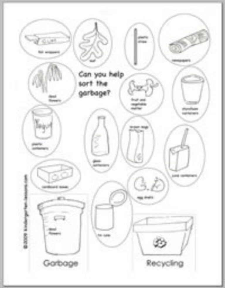 Recycling Worksheets For Kids HubPages