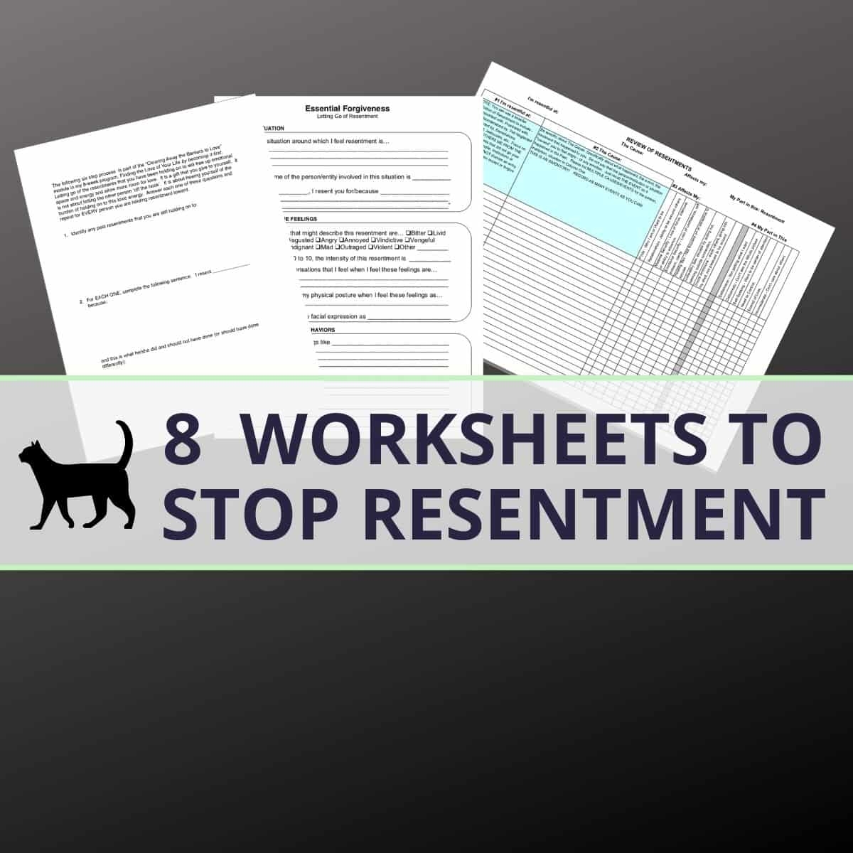 Resentment Worksheets Editable Fillable Printable PDFs Worksheets Library
