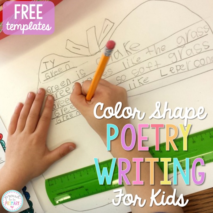 Shape Poems A Colorful U0026 Fun Poetry Writing Activity For Kids Proud To Be Primary