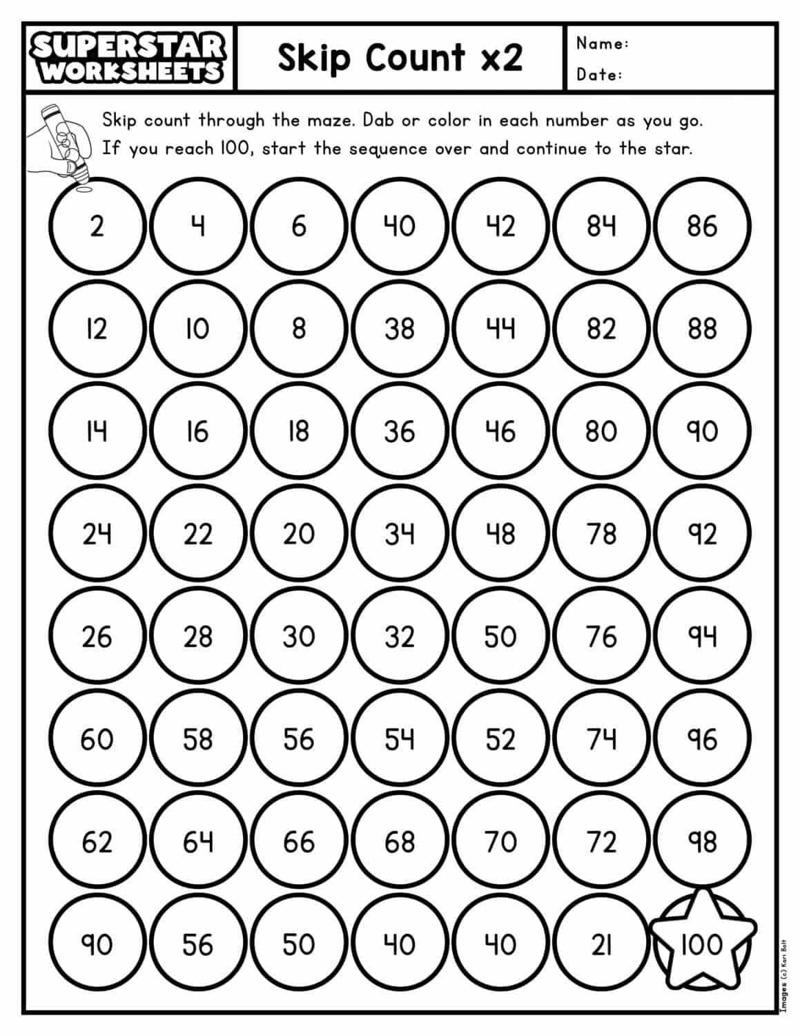 Skip Counting Worksheets Superstar Worksheets Skip Counting Worksheets Superstar Worksheets