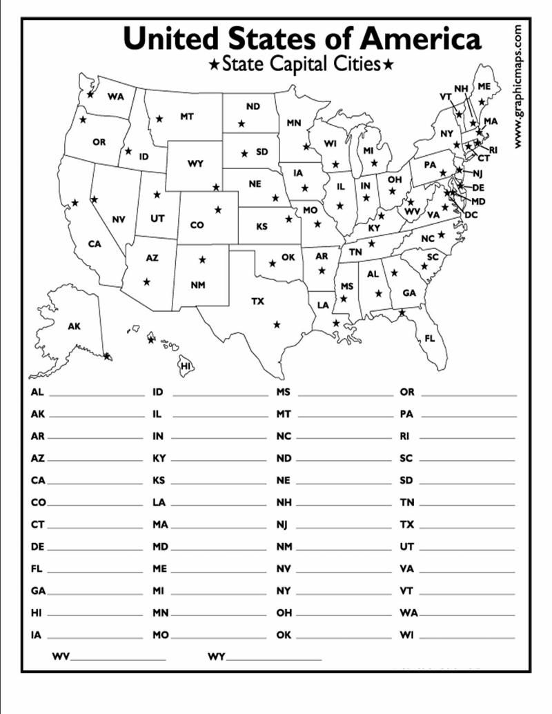 States And Capitals Worksheets Engaging Learning Resources For Geography Education