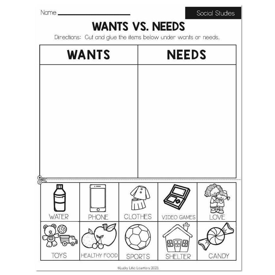 Summer Early Finishers 2nd Grade Social Studies Wants Vs Summer Early Finishers 2nd Grade Social Studies Wants Vs