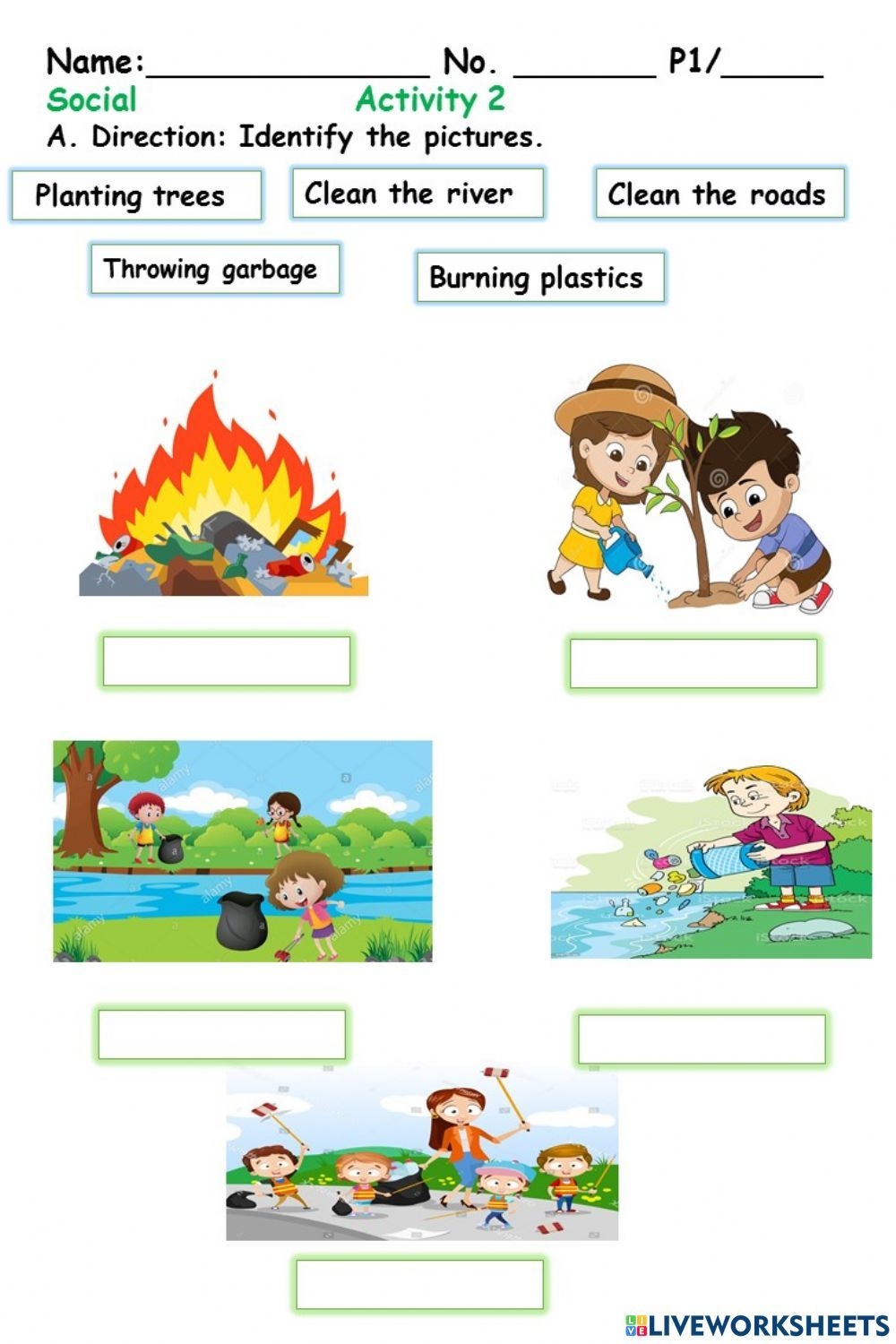 Take Care The Natural Environment Worksheet Kindergarten Worksheets Library