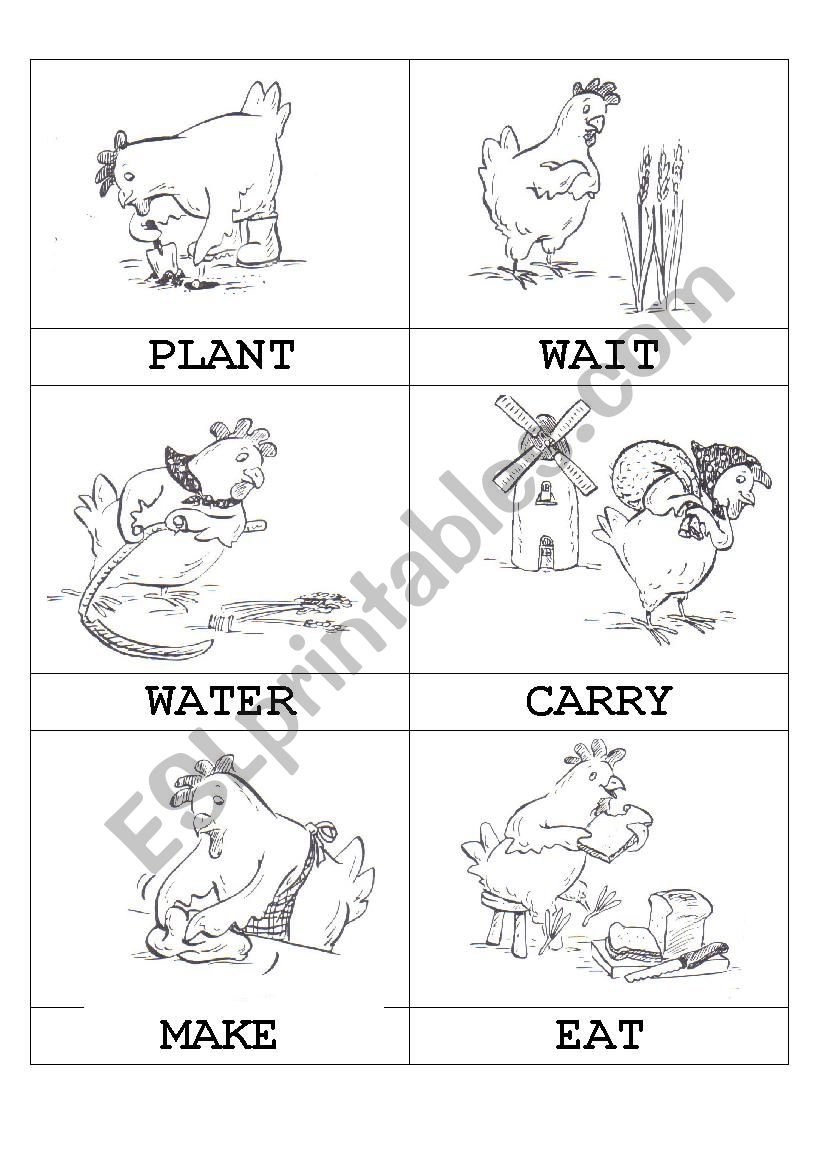 The Little Red Hen ESL Worksheet By Anabrainy The Little Red Hen ESL Worksheet By Anabrainy