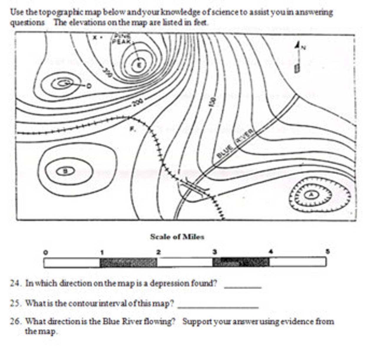 Topographic Map Learning Activities Worksheets Library