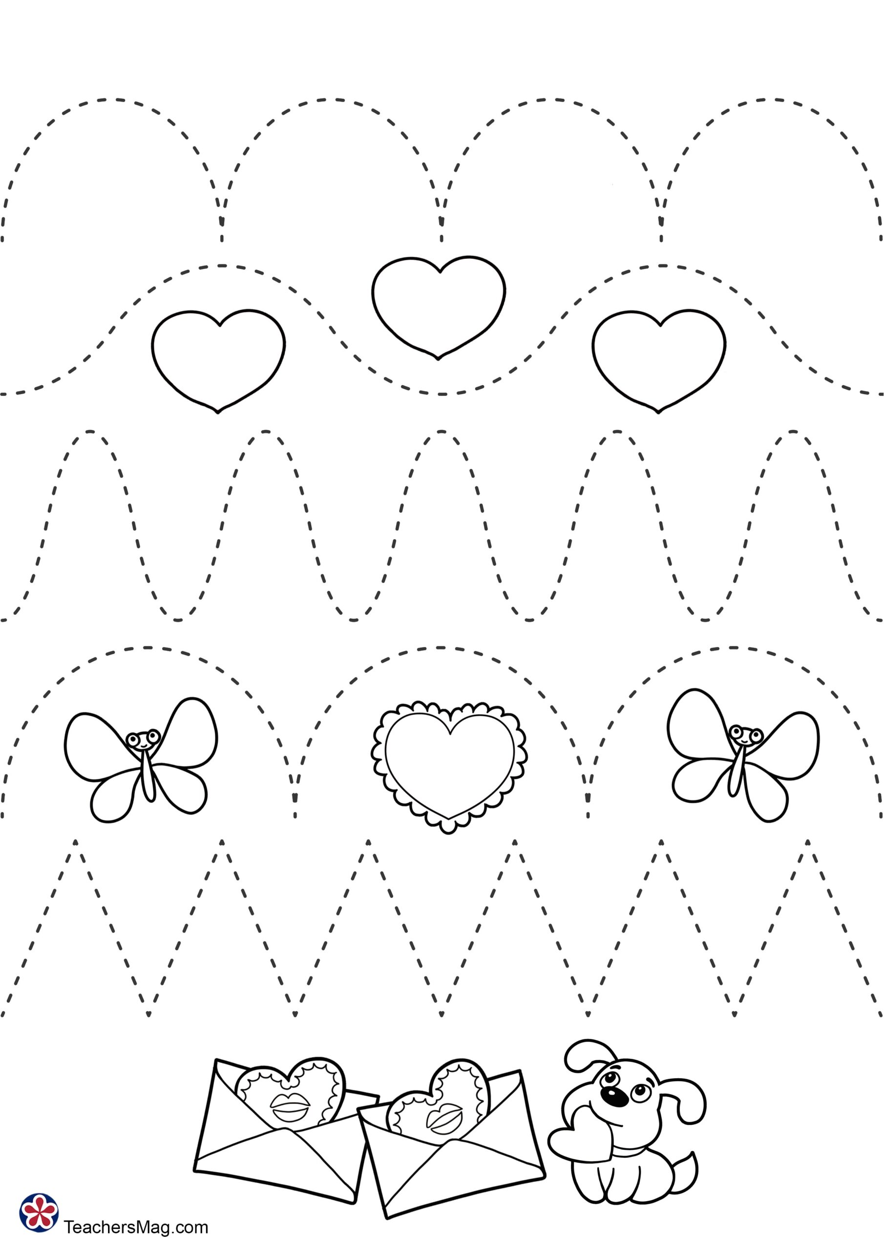 Valentine s Day Free Worksheets For Preschool TeachersMag