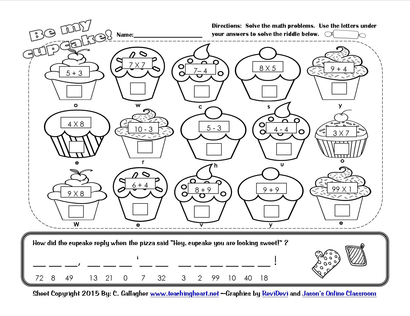 Free Valentines Printable Worksheets Elementary