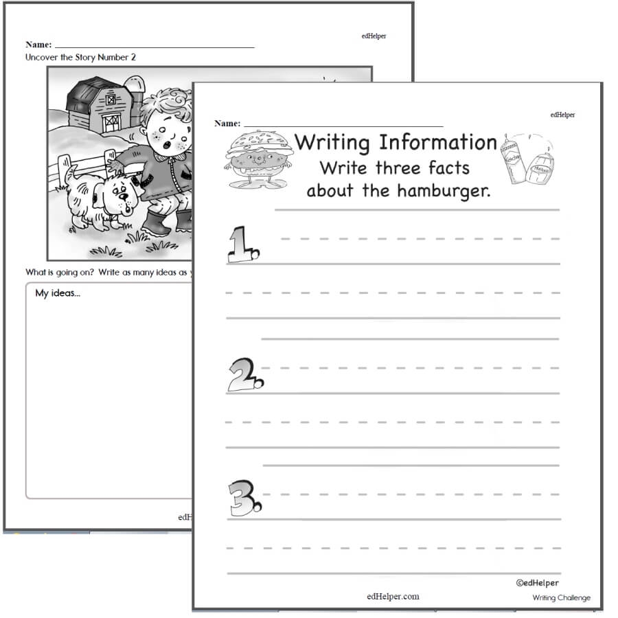 Free Printable Writing Worksheet For Kindergarten