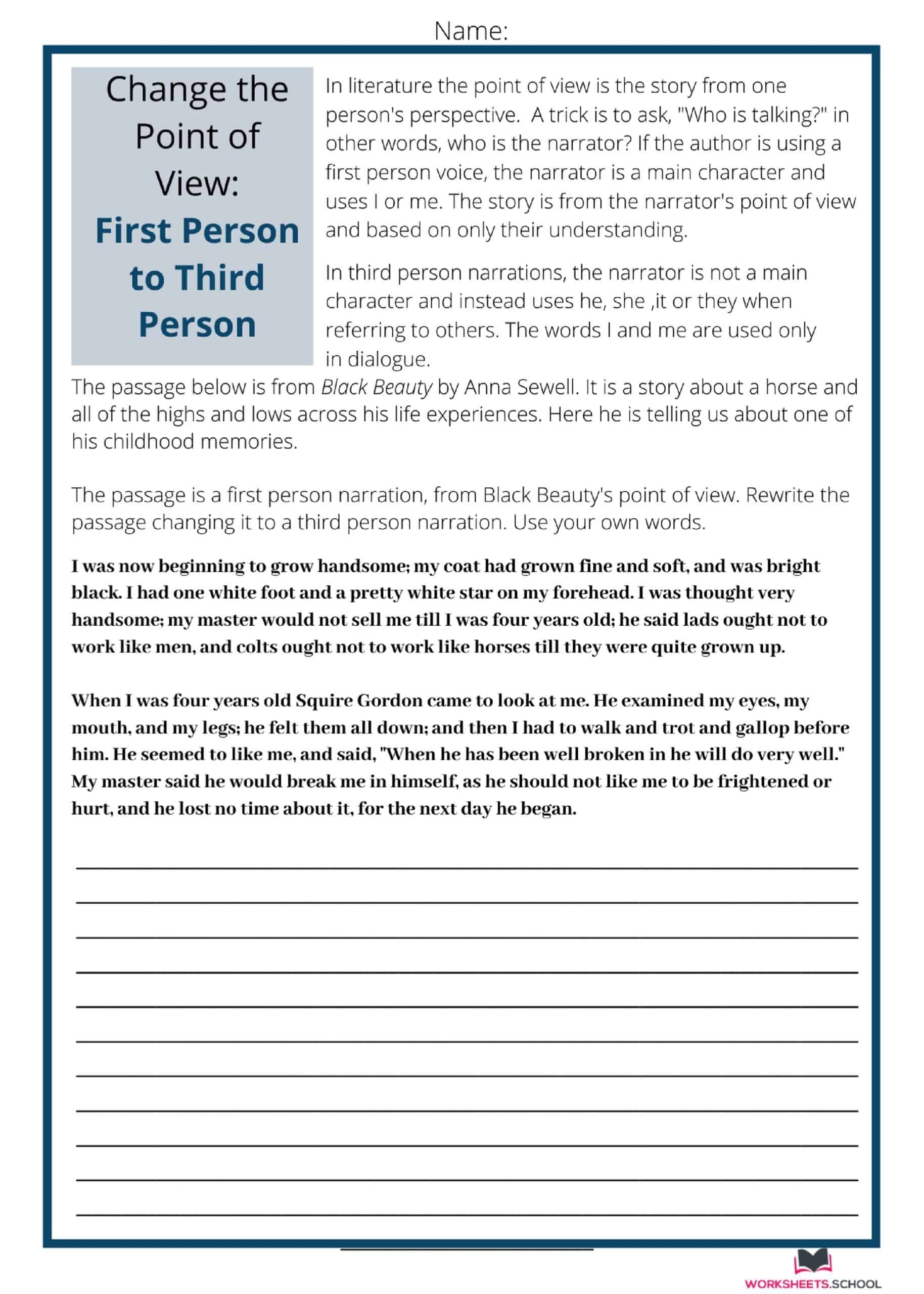10 Best Point Of View Worksheets FREE EduWorksheets