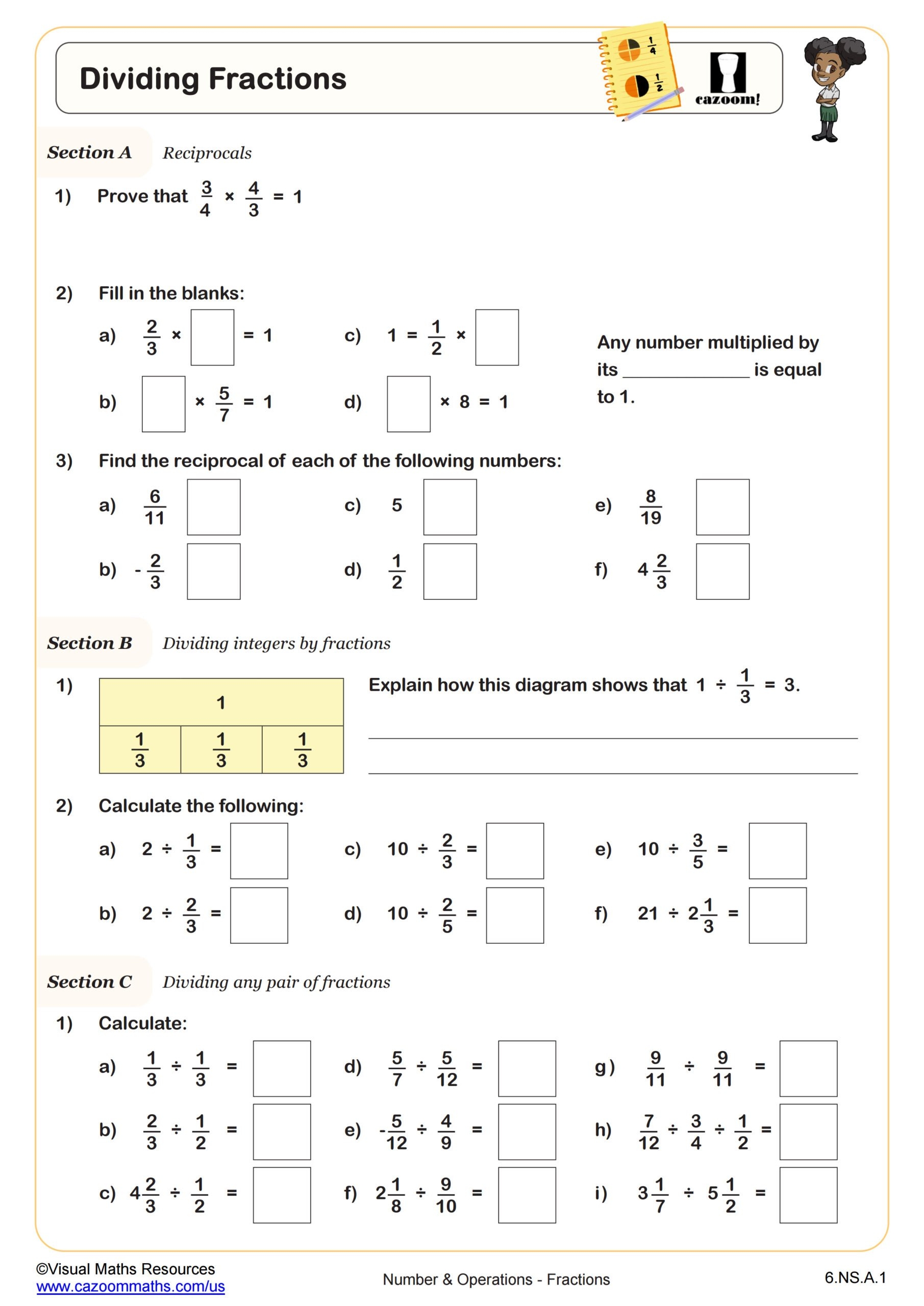 Free Printable Worksheets Maths Grade 6