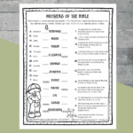 Bible Activity Worksheet Engage Learn And Explore