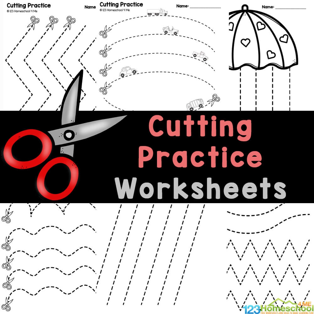 Free Printable Cutting Rules Practice Worksheets