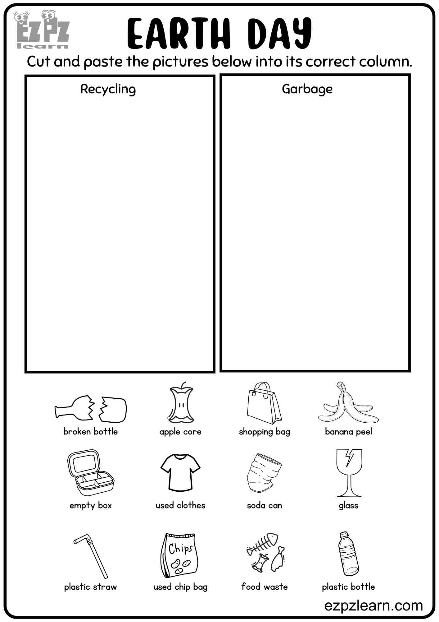 Free Printable Earth Day Worksheets