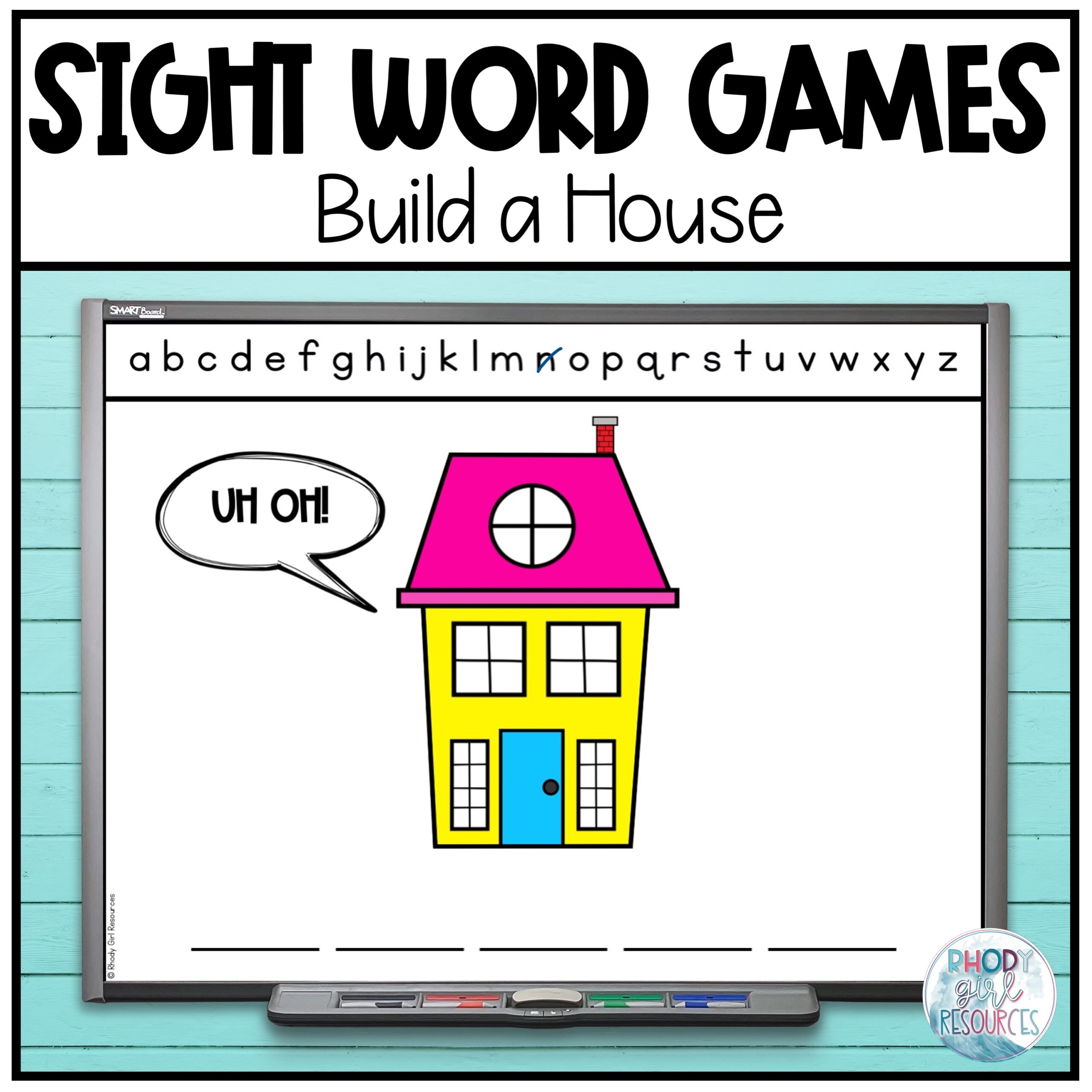 Editable Sight Word Games Sight Word Practice Build A House 