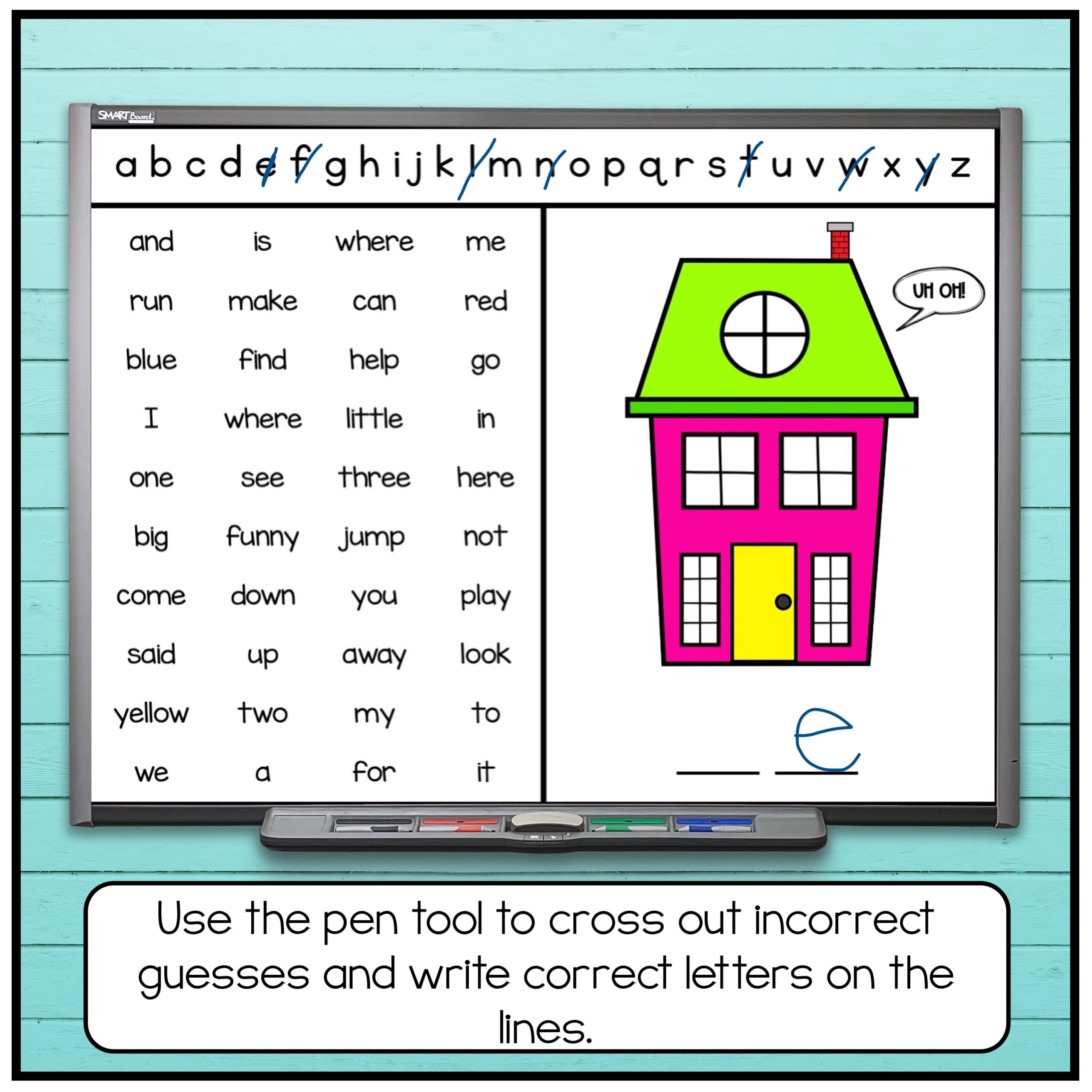 Editable Sight Word Games Sight Word Practice Build A House 