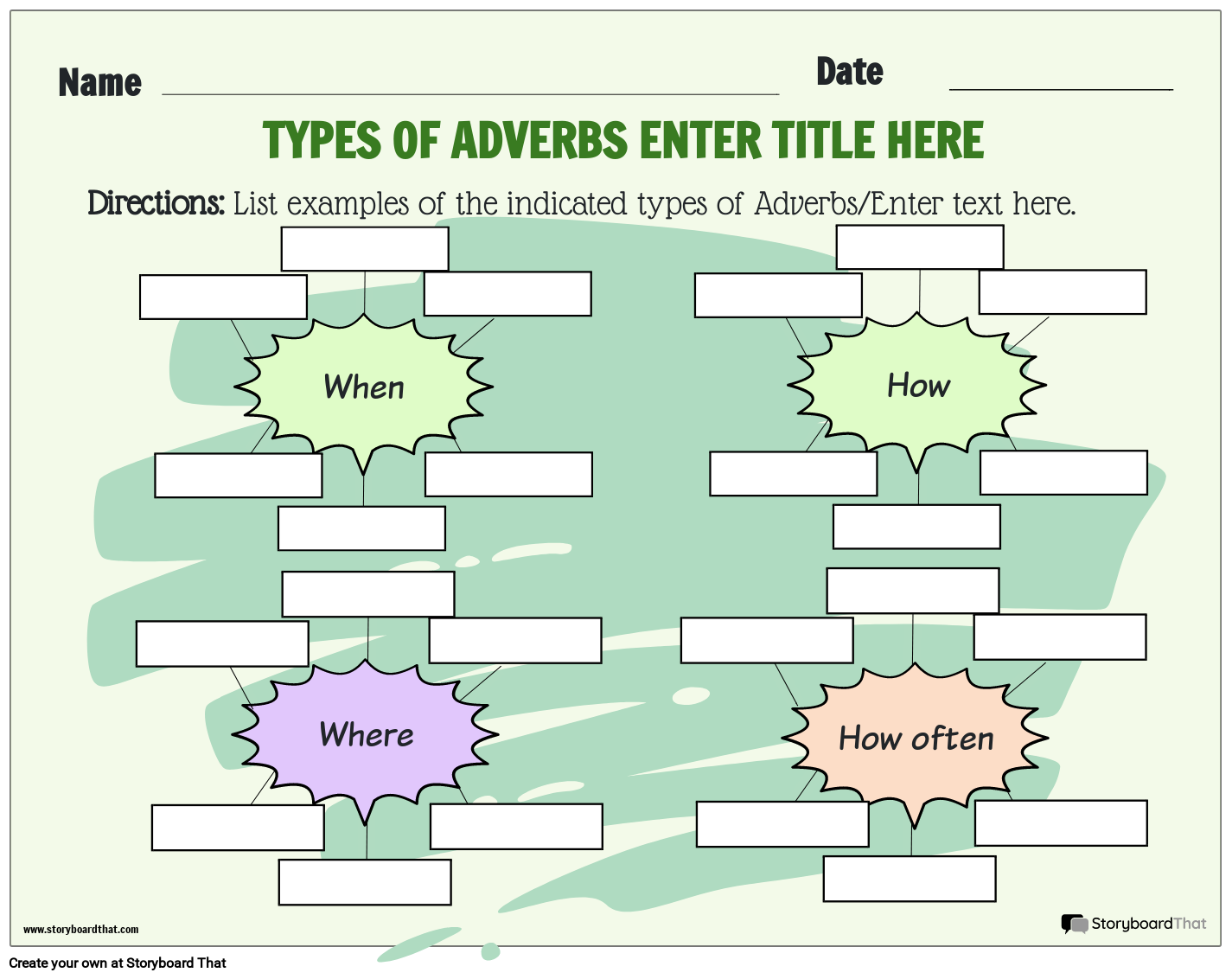Free Adjectives And Adverbs Worksheets Printable Templates