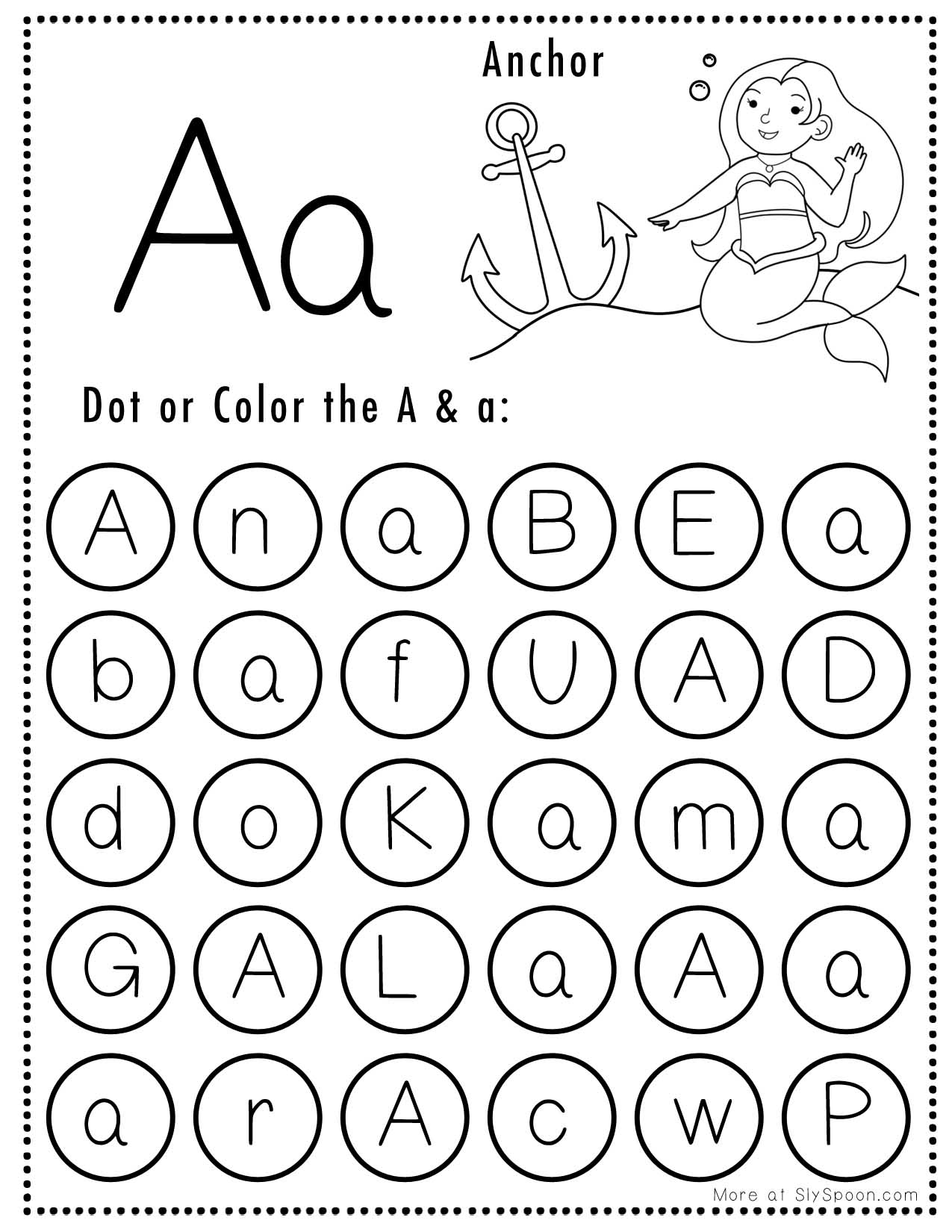 Letter A Printable Worksheets Free