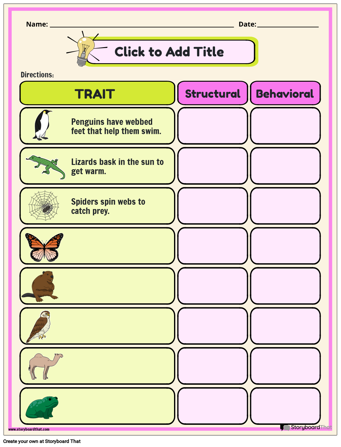 Free Printable Survival Activity Worksheet