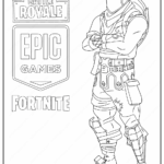 Free Printable Fortnite Black Knight Skin Coloring Pages
