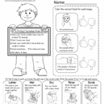 Free Printable Health Worksheet For Kids