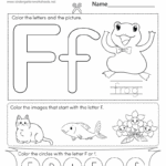 Free Printable Letter F Coloring Worksheet